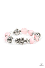 Load image into Gallery viewer, Pretty Persuasion - Pink and Silver Bracelet- Paparazzi Accessories