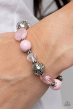 Load image into Gallery viewer, Pretty Persuasion - Pink and Silver Bracelet- Paparazzi Accessories