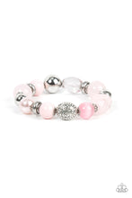 Load image into Gallery viewer, Tonal Takeover - Pink and Silver Bracelet- Paparazzi Accessories