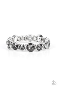 Twinkling Tease - Silver Bracelet- Paparazzi Accessories