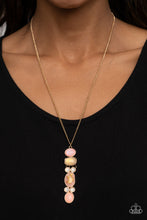 Load image into Gallery viewer, Totem Treasure - Pink and Gold Necklace- Paparazzi Accessories