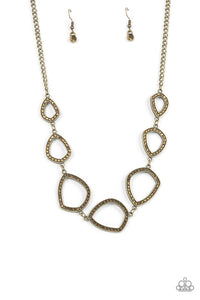 The Real Deal - Brass Necklace- Paparazzi Accessories