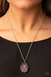 Venice Vacation - Pink and Silver Necklace- Paparazzi Accessories