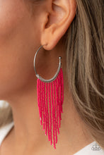 Load image into Gallery viewer, Saguaro Breeze - Pink and Silver Earrings- Paparazzi Accessories