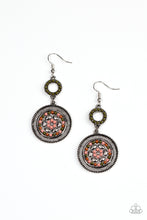 Load image into Gallery viewer, Meadow Mantra - Multicolored Silver Earrings- Paparazzi Accessories