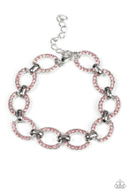 Load image into Gallery viewer, Date Night Debonair - Pink and Silver Bracelet- Paparazzi Accessories