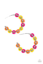 Load image into Gallery viewer, Growth Spurt - Multicolored Silver Earrings- Paparazzi Accessories