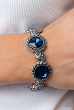 Load image into Gallery viewer, Palace Property - Blue and Silver Bracelet- Paparazzi Accessories