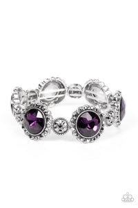 Palace Property - Purple  and Silver Bracelet- Paparazzi Accessories