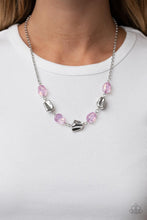 Load image into Gallery viewer, Inspirational Iridescence - Purple and Silver Necklace- Paparazzi Accessories