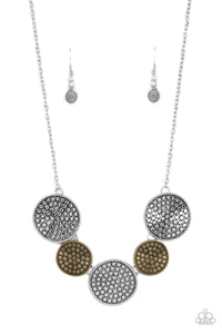 Self DISC-overy - Multi-toned Necklace- Paparazzi Accessories