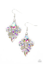 Load image into Gallery viewer, Stellar-escent Elegance - Multicolored Silver Earrings- Paparazzi Accessories