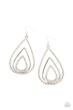 Load image into Gallery viewer, Tastefully Twisty - Silver Earrings- Paparazzi Accessories