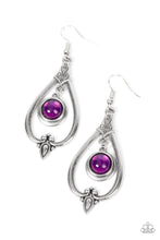 Load image into Gallery viewer, Ethereal Emblem - Purple and Silver Earrings- Paparazzi Accessories