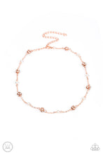Load image into Gallery viewer, Rumored Romance - White and Copper Necklace- Paparazzi Accessories