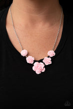 Load image into Gallery viewer, PRIMROSE and Pretty - Pink and Silver Necklace- Paparazzi Accessories