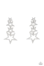 Load image into Gallery viewer, Superstar Crescendo - Silver Earrings- Paparazzi Accessories