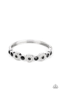 Crowns Only Club - Black and Silver Bracelet- Paparazzi Accessories