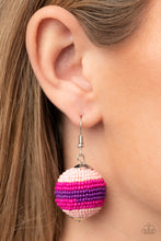 Load image into Gallery viewer, Zest Fest - Pink and Silver Earrings- Paparazzi Accessories