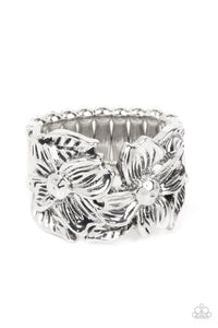 Island Eden - Silver Ring- Paparazzi Accessories