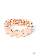 Load image into Gallery viewer, Rhythm of Love - Rose Gold Ring- Paparazzi Accessories
