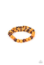 Load image into Gallery viewer, Oceania Oasis - Orange and Brown Bracelet- Paparazzi Accessories