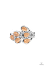 Load image into Gallery viewer, Cats Eye Cadence - Orange and Silver Ring- Paparazzi Accessories