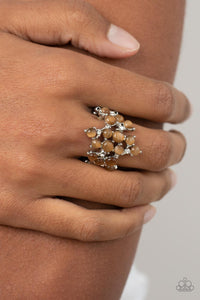 Seeing Eye to Cats Eye - Brown and Silver Ring- Paparazzi Accessories