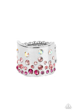 Load image into Gallery viewer, Sizzling Sultry - Pink and Silver Ring- Paparazzi Accessories