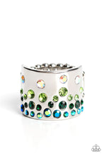 Load image into Gallery viewer, Sizzling Sultry - Green and Silver Ring- Paparazzi Accessories