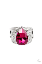 Load image into Gallery viewer, Kinda a Big Deal - Pink and Silver Ring- Paparazzi Accessories