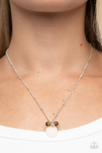 Load image into Gallery viewer, Cherokee Canyon - White and Silver Necklace- Paparazzi Accessories