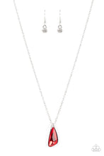 Load image into Gallery viewer, Envious Extravagance - Red and Silver Necklace- Paparazzi Accessories