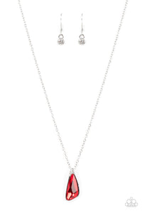 Envious Extravagance - Red and Silver Necklace- Paparazzi Accessories