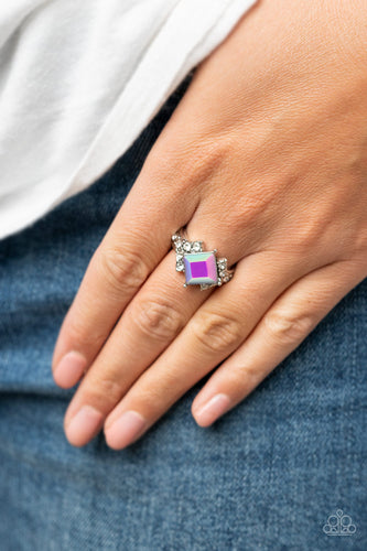Mind-Blowing Brilliance - Purple and Silver Ring- Paparazzi Accessories