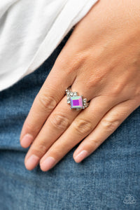Mind-Blowing Brilliance - Purple and Silver Ring- Paparazzi Accessories