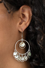 Load image into Gallery viewer, Cabana Charm - Silver Earrings- Paparazzi Accessories