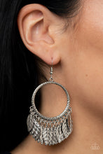 Load image into Gallery viewer, FOWL Tempered - Silver Earrings- Paparazzi Accessories