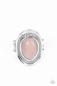Rockable Refinement - Pink and Silver Ring- Paparazzi Accessories