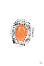 Load image into Gallery viewer, Rockable Refinement - Orange and Silver Ring- Paparazzi Accessories