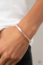 Load image into Gallery viewer, Palace Penthouse - White and Copper Bracelet- Paparazzi Accessories