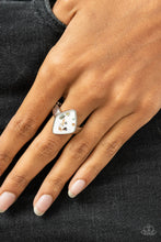 Load image into Gallery viewer, Stellar Shores - White and Silver Ring- Paparazzi Accessories