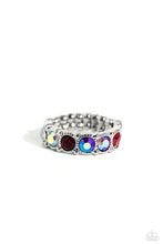 Load image into Gallery viewer, Taming Twilight - Red and Silver Ring- Paparazzi Accessories