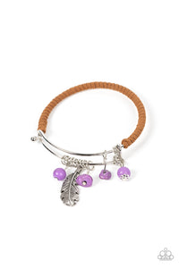 Running a-FOWL - Purple and Brown Bracelet- Paparazzi Accessories