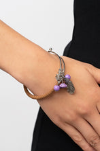 Load image into Gallery viewer, Running a-FOWL - Purple and Brown Bracelet- Paparazzi Accessories
