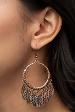 Load image into Gallery viewer, FOWL Tempered - Copper Earrings- Paparazzi Accessories