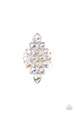 Load image into Gallery viewer, Combustible Iridescence - White and Silver Ring
