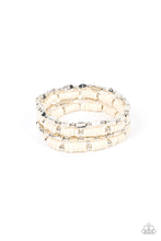 Load image into Gallery viewer, Anasazi Apothecary - White and Silver Bracelets- Paparazzi Accessories
