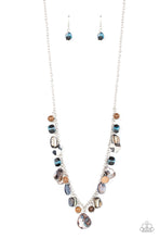 Load image into Gallery viewer, Caribbean Charisma - Blue and Silver Necklace- Paparazzi Accessories