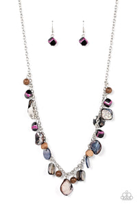 Caribbean Charisma - Pink and Silver Necklace- Paparazzi Accessories